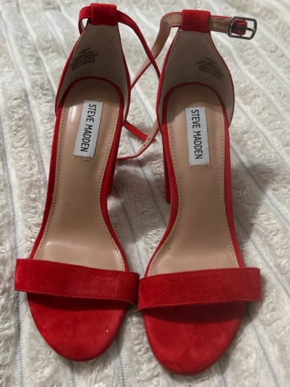 Red Steve Madden heels
